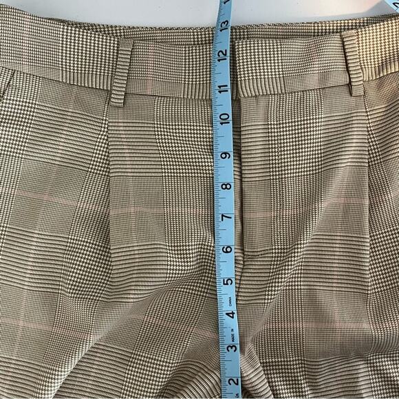 Banana Republic Tan Plaid Tapered Cuffed Trousers 10 NWT - Picture 10 of 11